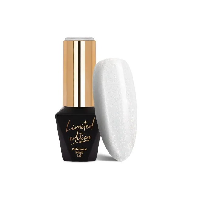 463 MollyLac 10gr - LIMITED EDITION Smalto bianco glitter semipermanente Soakoff