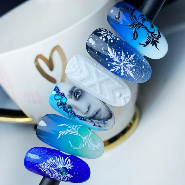 465 MollyLac 10gr - LIMITED EDITION Smalto blu glitter semipermanente Soakoff