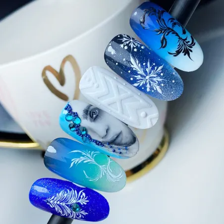 465 MollyLac 10gr - LIMITED EDITION Smalto blu glitter semipermanente Soakoff