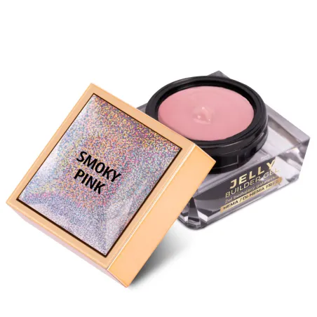 JELLY SMOKY PINK 50gr Gel costruttore cover naturale tissotropico denso Mollynails50 gr