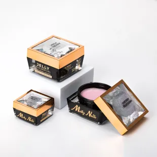JELLY CHERRY BLOSSOM 50gr Gel costruttore rosa lattiginoso tissotropico denso Mollynails50 gr 2