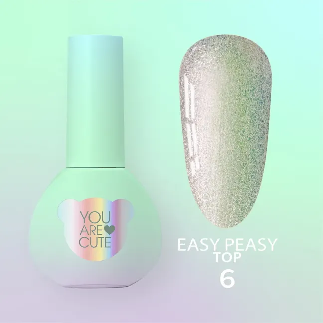 TOP EASY PEASY 6 Youarecute 5ml– Finish sigillante sirena perlato senza dispersione