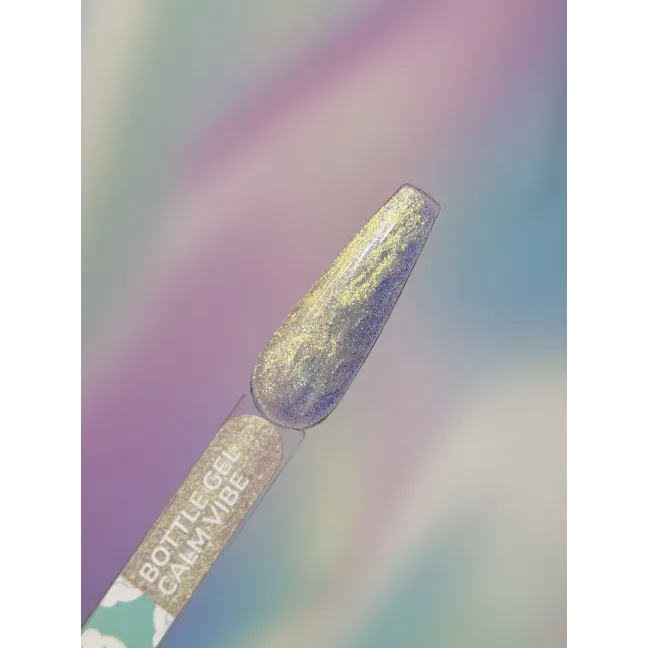 BOTTLE GEL CALM VIBE YouAreCute 5ml – Acrygel liquido oro camaleontico builder per Rinforzo e allungamento