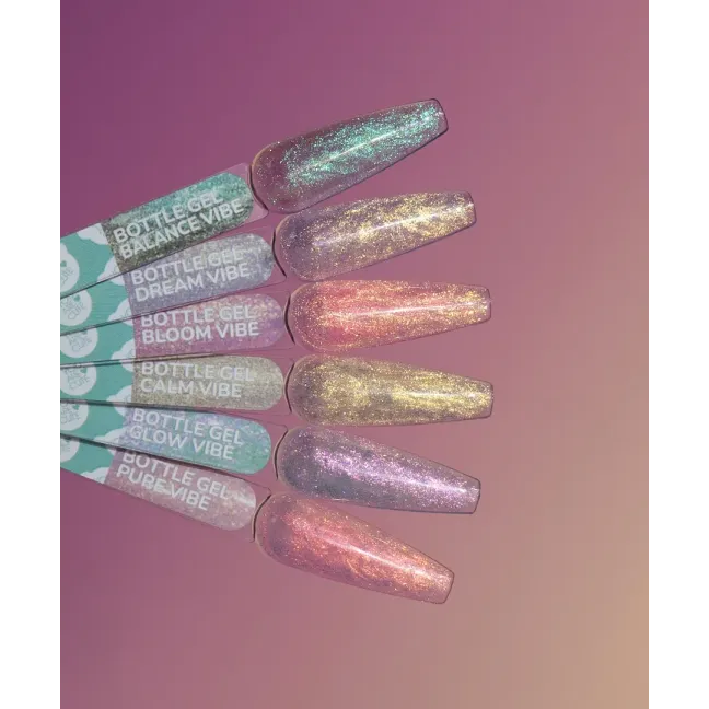 BOTTLE GEL GLOW VIBE YouAreCute 5ml – Acrygel liquido viola camaleontico builder per Rinforzo e allungamento