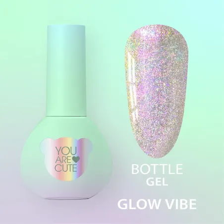 BOTTLE GEL GLOW VIBE YouAreCute 5ml – Acrygel liquido viola camaleontico builder per Rinforzo e allungamento