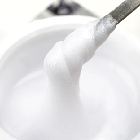 ACRYGEL MILKY WHITE 30gr Polygel Acrylgel bianco latte in barattolo Allepaznokcie Hemafree 30 ml