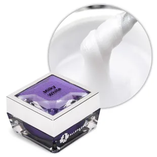 ACRYGEL MILKY WHITE 30gr Polygel Acrylgel bianco latte in barattolo Allepaznokcie Hemafree 30 ml