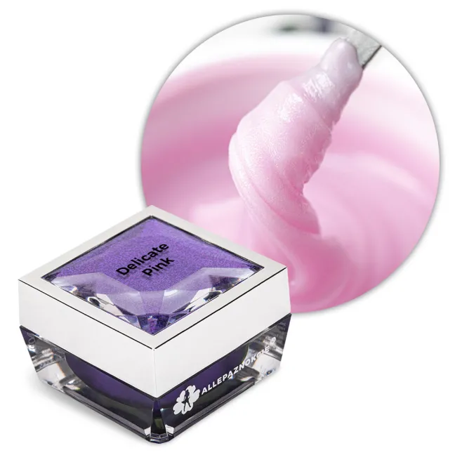 ACRYGEL DELICATE PINK 30gr Polygel Acrylgel rosa in barattolo Allepaznokcie Hemafree 30 ml