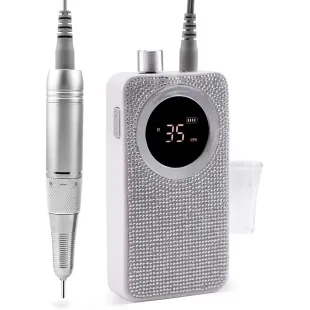 FRESA EUPHEMIA Airock- Micromotore bianco glitter fresa portatile senza filo 25W