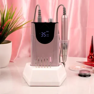 FRESA CLELIA Airock- Micromotore rosa metallizzato fresa portatile senza fili wireless 45W