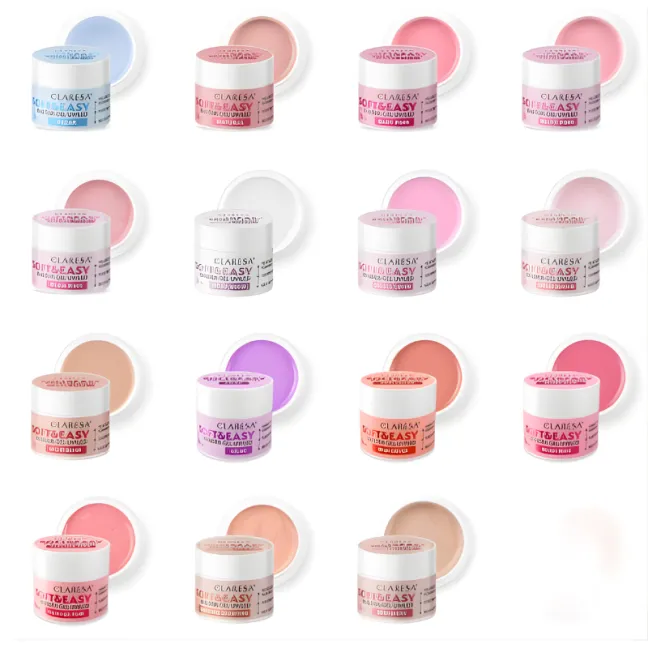 Soft & Easy MOON SUGAR 12gr Builder Gel costruttore bianco glitterClaresa