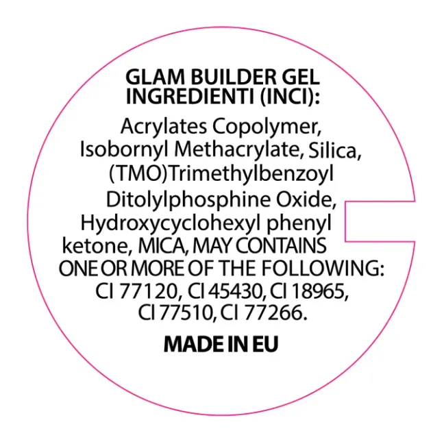 Cream glam STARRY GLAM 30ml- Builder Gel costruttore rosa glitter denso Bsn 30ml