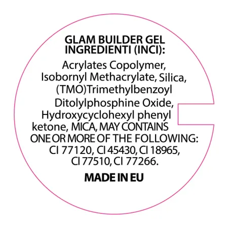 Cream glam STARRY GLAM 30ml- Builder Gel costruttore rosa glitter denso Bsn 30ml