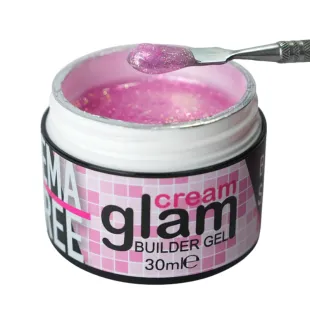 Cream glam STARRY GLAM 30ml- Builder Gel costruttore rosa glitter denso Bsn 30ml
