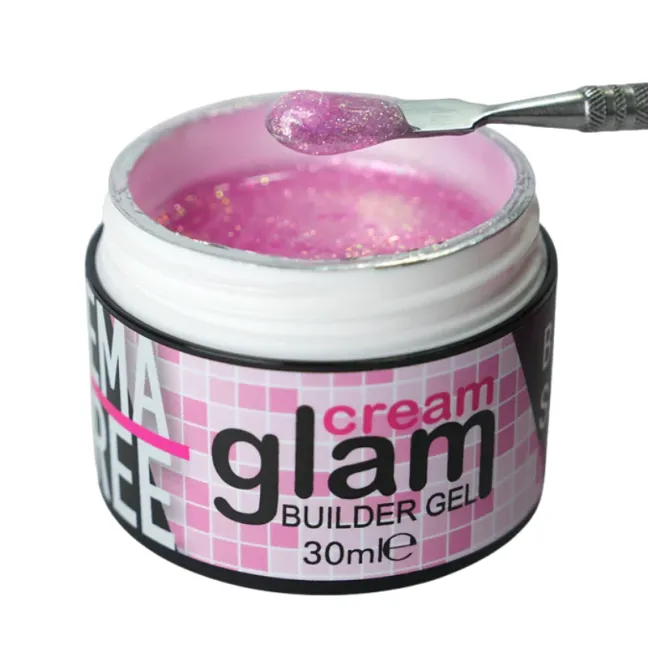 Cream glam STARRY GLAM 30ml- Builder Gel costruttore rosa glitter denso Bsn 30ml