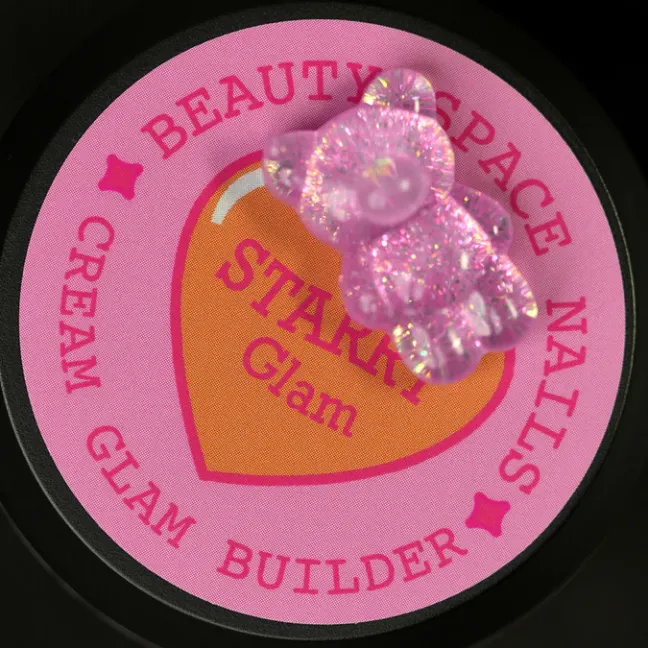 Cream glam STARRY GLAM 30ml- Builder Gel costruttore rosa glitter denso Bsn 30ml