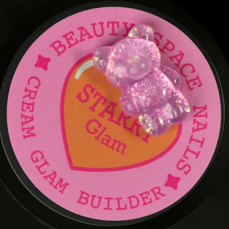 Cream glam STARRY GLAM 30ml- Builder Gel costruttore rosa glitter denso Bsn 30ml