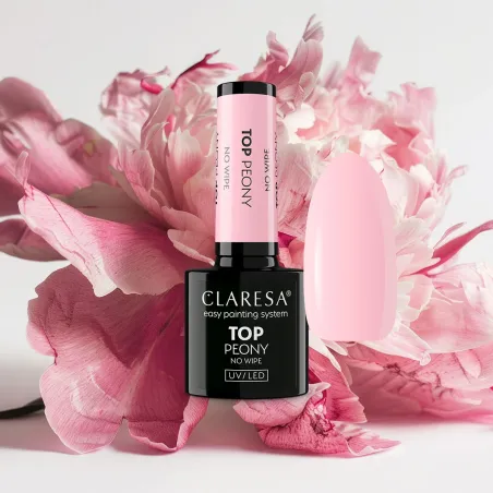 TOP PEONY Claresa 5ml - Finish rosa lattiginoso topcoat senza dispersione