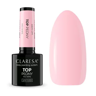 TOP PEONY Claresa 5ml - Finish rosa lattiginoso topcoat senza dispersione