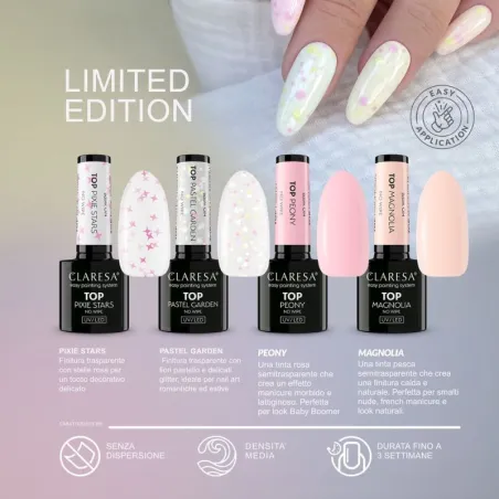 TOP MAGNOLIA Claresa 5ml - Finish nude lattiginoso topcoat senza dispersione