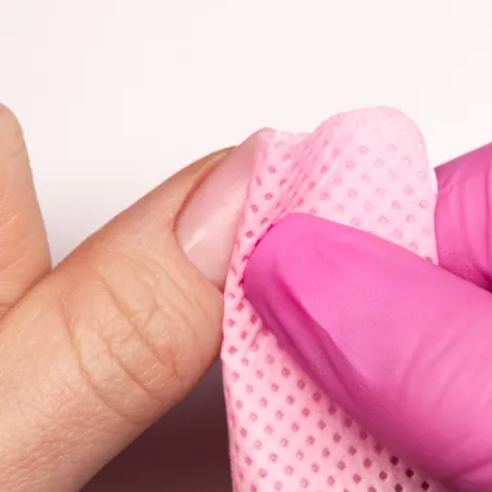 Salviette PAD NAIL WIPES senza pelucchi rosa 200 pz