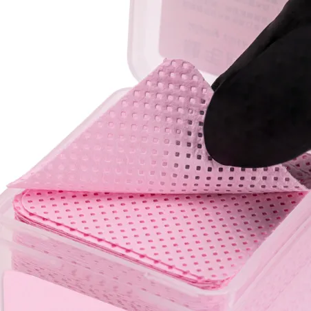 Salviette PAD NAIL WIPES senza pelucchi rosa 200 pz