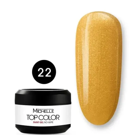 TOP COLOR PAINT 22 - Gel 5ml color oro senza dispersione Michellenails