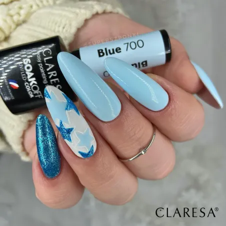 BLUE 700 Claresa 5ml - Semipermanente azzurro chiaro Polish soakoff