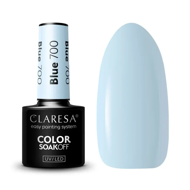 BLUE 700 Claresa 5ml - Semipermanente azzurro chiaro Polish soakoff