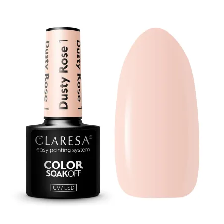 DUSTY ROSE 1 Claresa 5ml - Semipermanente rosa nude Polish soakoff
