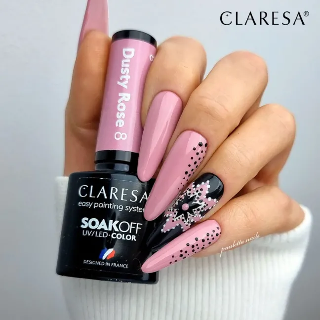 DUSTY ROSE 8 Claresa 5ml - Semipermanente rosa antico Polish soakoff