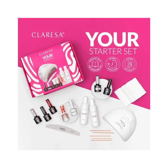 KIT YOU STARTER SET Claresa: kit completo semipermanente con lampada
