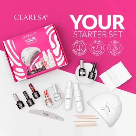 KIT YOU STARTER SET Claresa: kit completo semipermanente con lampada