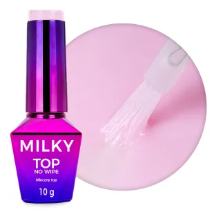 TOP MILKY BLUSH Mollynails 10ml - Finish senza dispersione rosa scurolattiginoso Mollylac