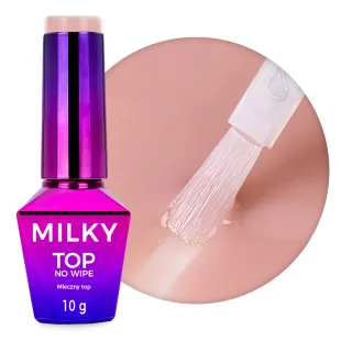 TOP MILKY NUDE Mollynails 10ml - Finish senza dispersione nude scurolattiginoso Mollylac
