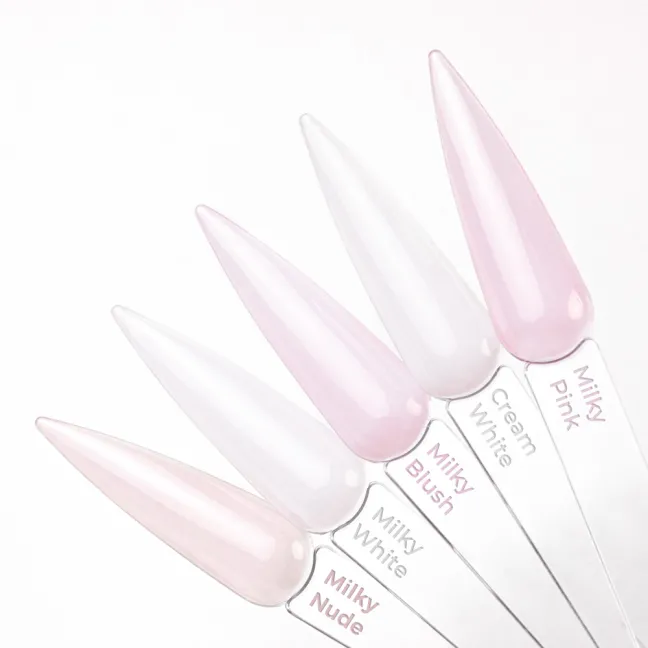 TOP MILKY CREAM WHITE Mollynails 10ml - Finish senza dispersione bianco Mollylac