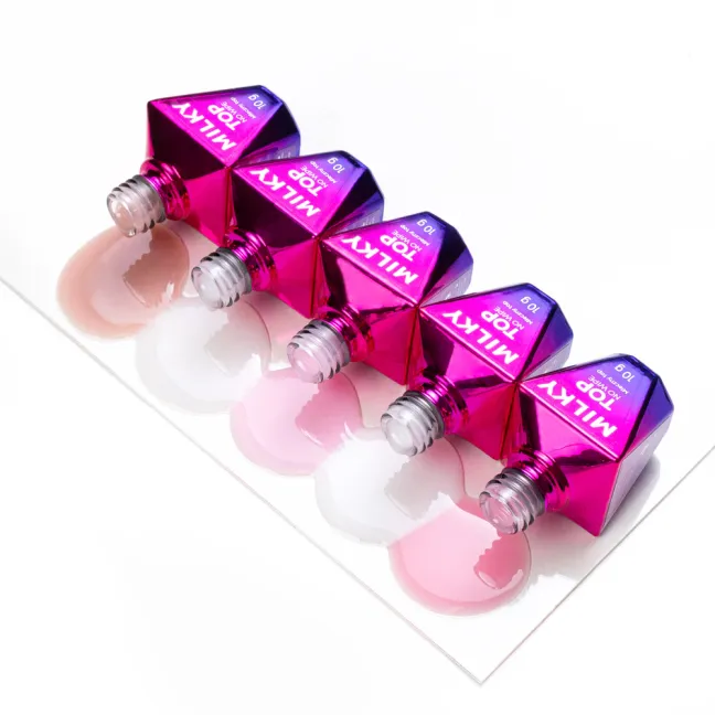 TOP MILKY CREAM WHITE Mollynails 10ml - Finish senza dispersione bianco Mollylac