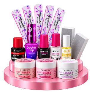 KIT GEL PRO: Kit Ricostruzione Unghie Completo Kikinails – 3 Builder Gel + Preparazione + Finish