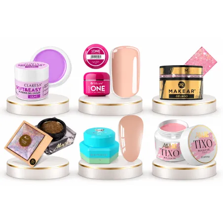 Kit Builder ARCOBALENO – 6 Gel Costruttori Full Size di 6 Brand