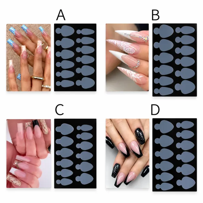 Kit 4 Stampi Silicone French Smile A/B/C/D per Dual Form