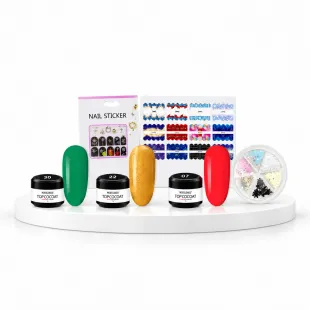 Kit Christmas Nail Box: nail art natale