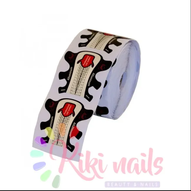 Cartine nail form in alluminio "Stiletto alluminium" 100 pz, unghie Altro, NAILFORM CARTINE - TIP unghie.