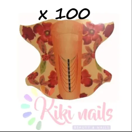 Cartine nail form mandorla orange 100 pz, unghie Altro, NAILFORM CARTINE - TIP unghie.