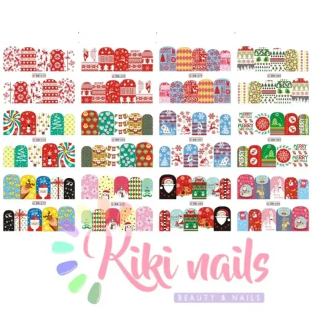 Foglio 12 Water decal tema NATALE 3, WATER DECAL - STICKERS