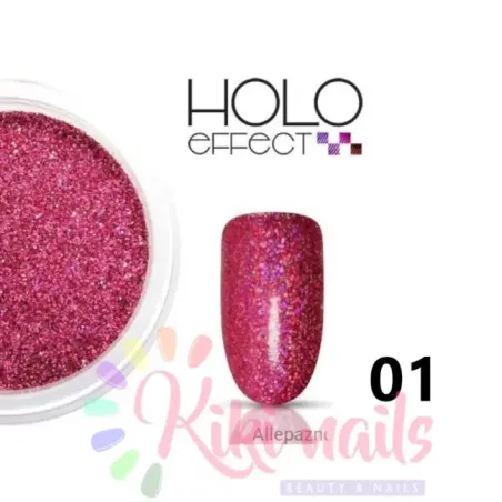 Glitter olografici EFFEKT HOLO allepaznokcie 0.1mm, vari colori, 2.5 gr, unghie Allepaznokcie, GLITTER - POLVERI - PIGMENTI ungh