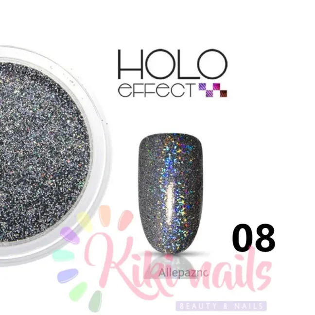 Glitter olografici EFFEKT HOLO allepaznokcie 0.1mm, vari colori, 2.5 gr, unghie Allepaznokcie, GLITTER - POLVERI - PIGMENTI ungh