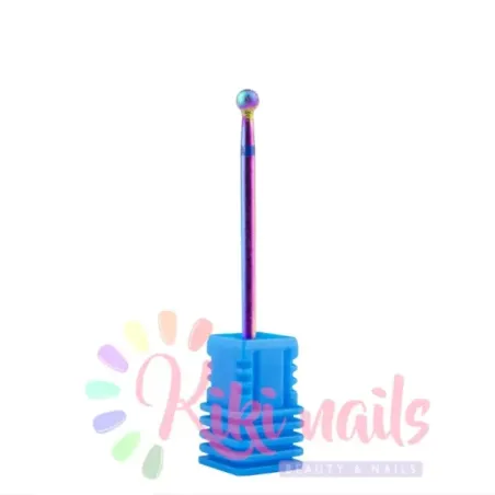 Punta fresa cuticole, forma sfera media, in diamante, unghie Allepaznokcie, PUNTE FRESA unghie.