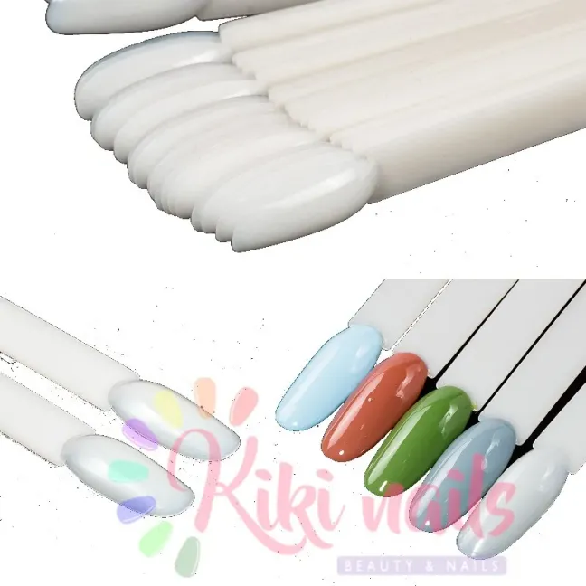 Espositore 50 tip MANDORLA natural ventaglio con chiusura ad anello, unghie Allepaznokcie, ESPOSITORI TIP unghie.