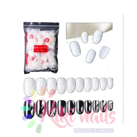 Tip squoval mini per tip box bianche 100 pz, unghie Altro, ESPOSITORI TIP unghie.