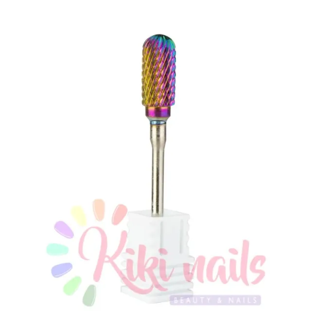 Punta fresa smontaggio, forma cilindro arrotondato, in carbide tungsteno, unghie Allepaznokcie, PUNTE FRESA unghie.